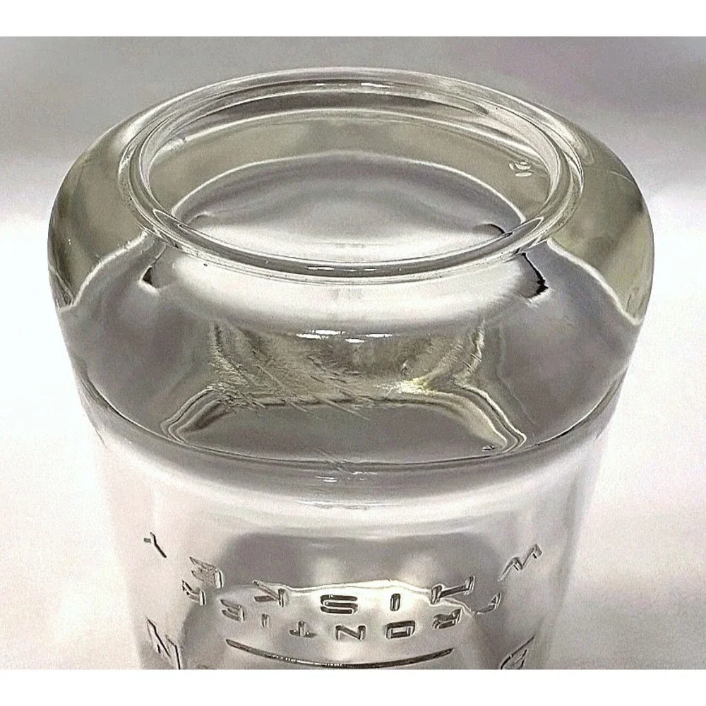Original Oval Bulleit Bourbon Frontier Whiskey Glass Embossed Weighted NOS